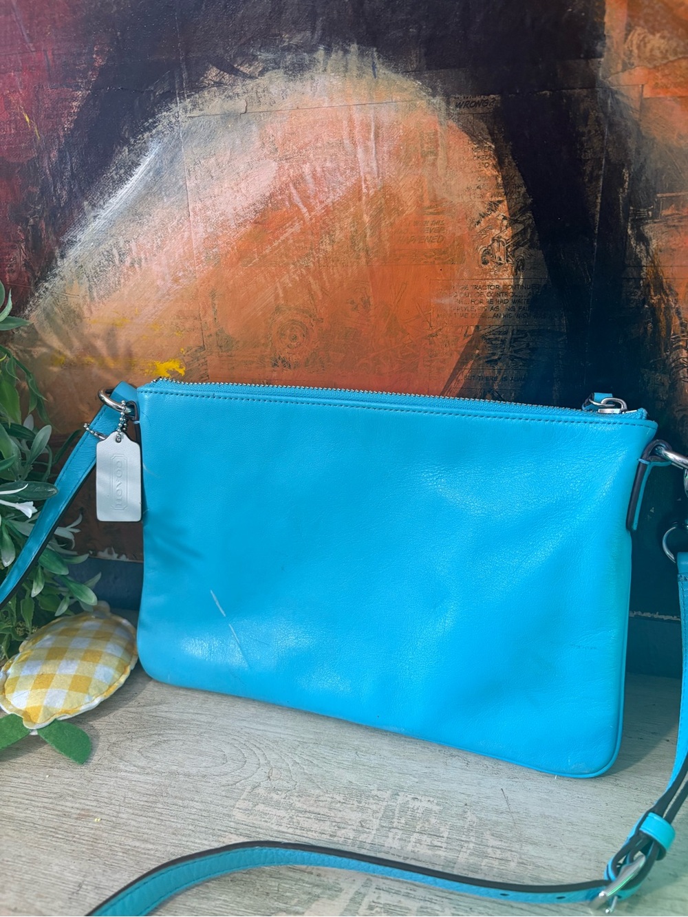 Handpainted CrossBody Bag - Picture 4 of 5